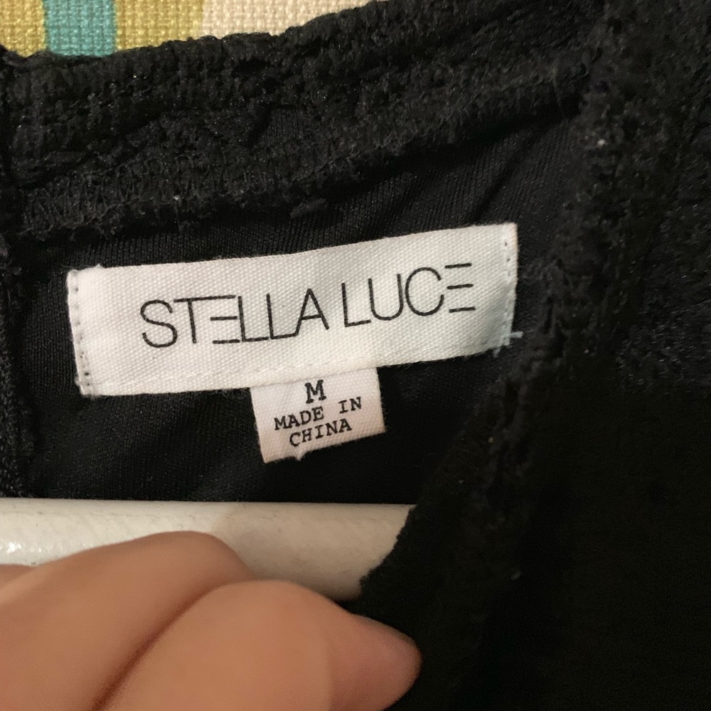 Gorgeous black dress with lace overlay.......